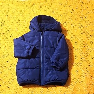 Navy baby boy winter jacket